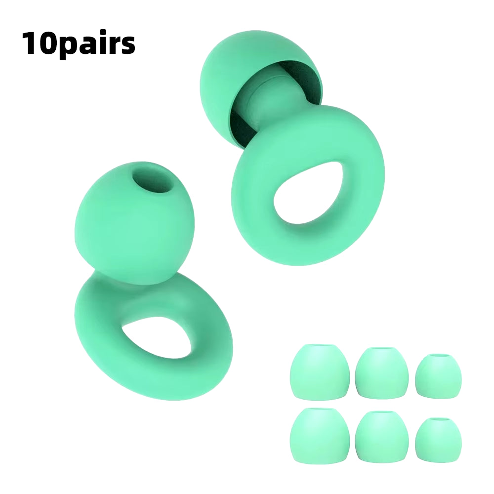 Concert Ear Plugs, High Fidelity Noise Cancelling Silicone Ear Plugs, Reusable Ear Plugs for Musicians, , Focus and Sleep