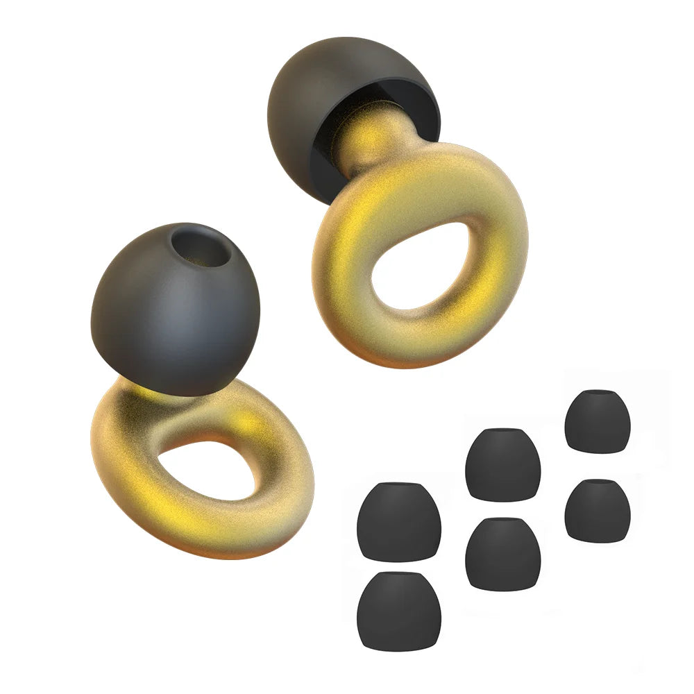 Concert Ear Plugs, High Fidelity Noise Cancelling Silicone Ear Plugs, Reusable Ear Plugs for Musicians, , Focus and Sleep