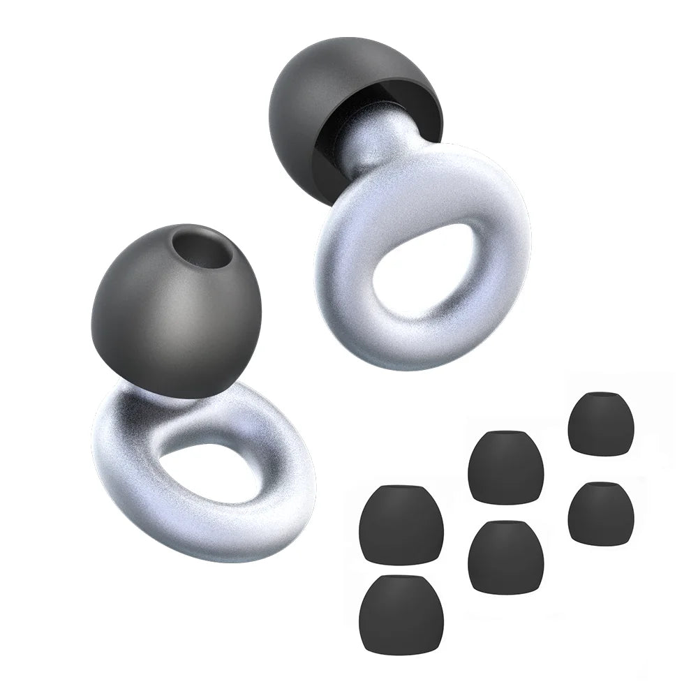 Concert Ear Plugs, High Fidelity Noise Cancelling Silicone Ear Plugs, Reusable Ear Plugs for Musicians, , Focus and Sleep