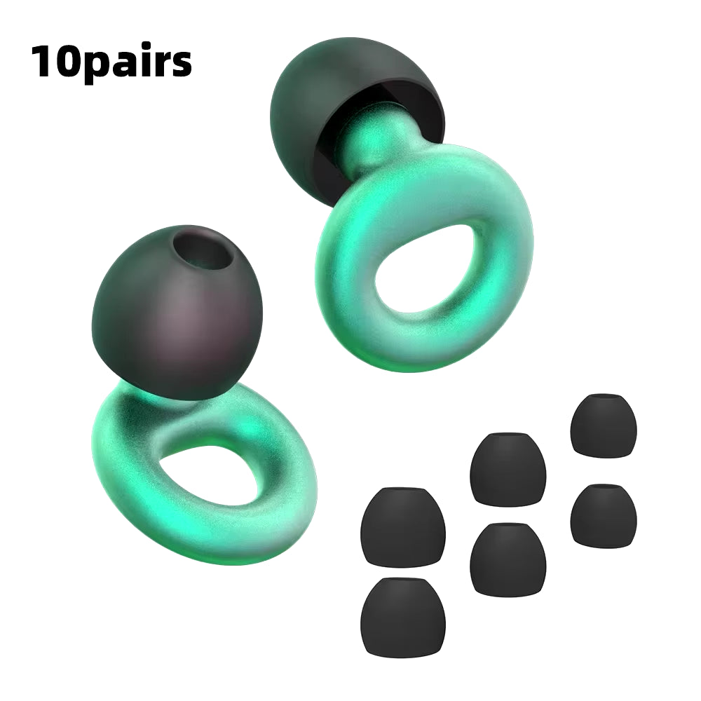 Concert Ear Plugs, High Fidelity Noise Cancelling Silicone Ear Plugs, Reusable Ear Plugs for Musicians, , Focus and Sleep