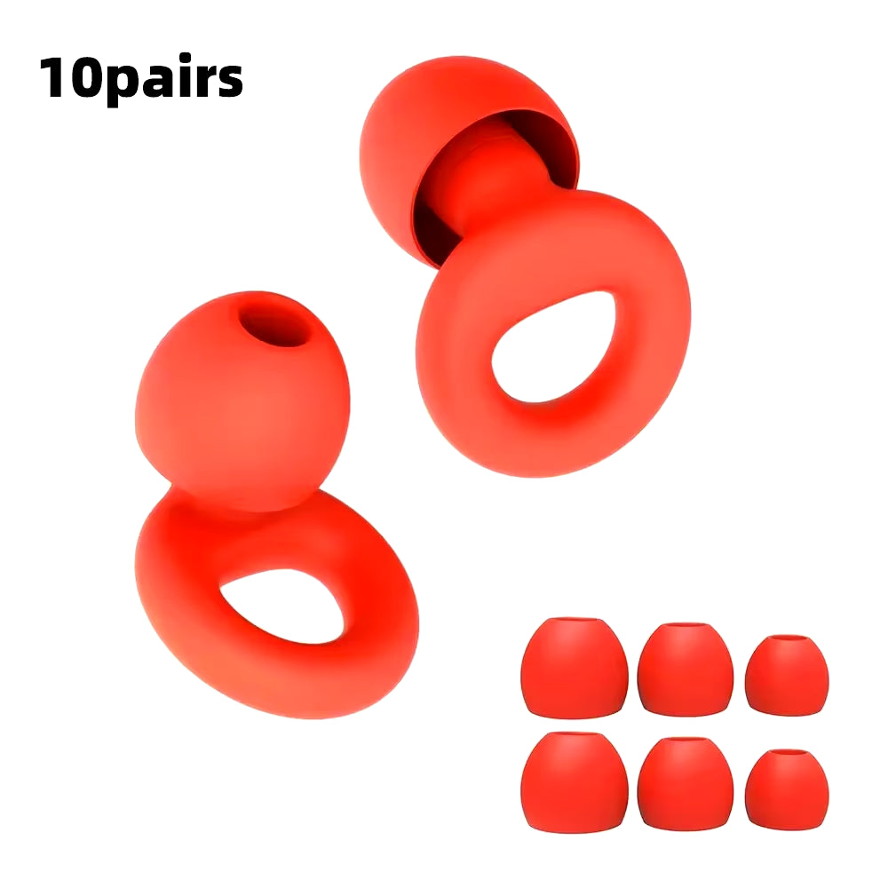 Concert Ear Plugs, High Fidelity Noise Cancelling Silicone Ear Plugs, Reusable Ear Plugs for Musicians, , Focus and Sleep